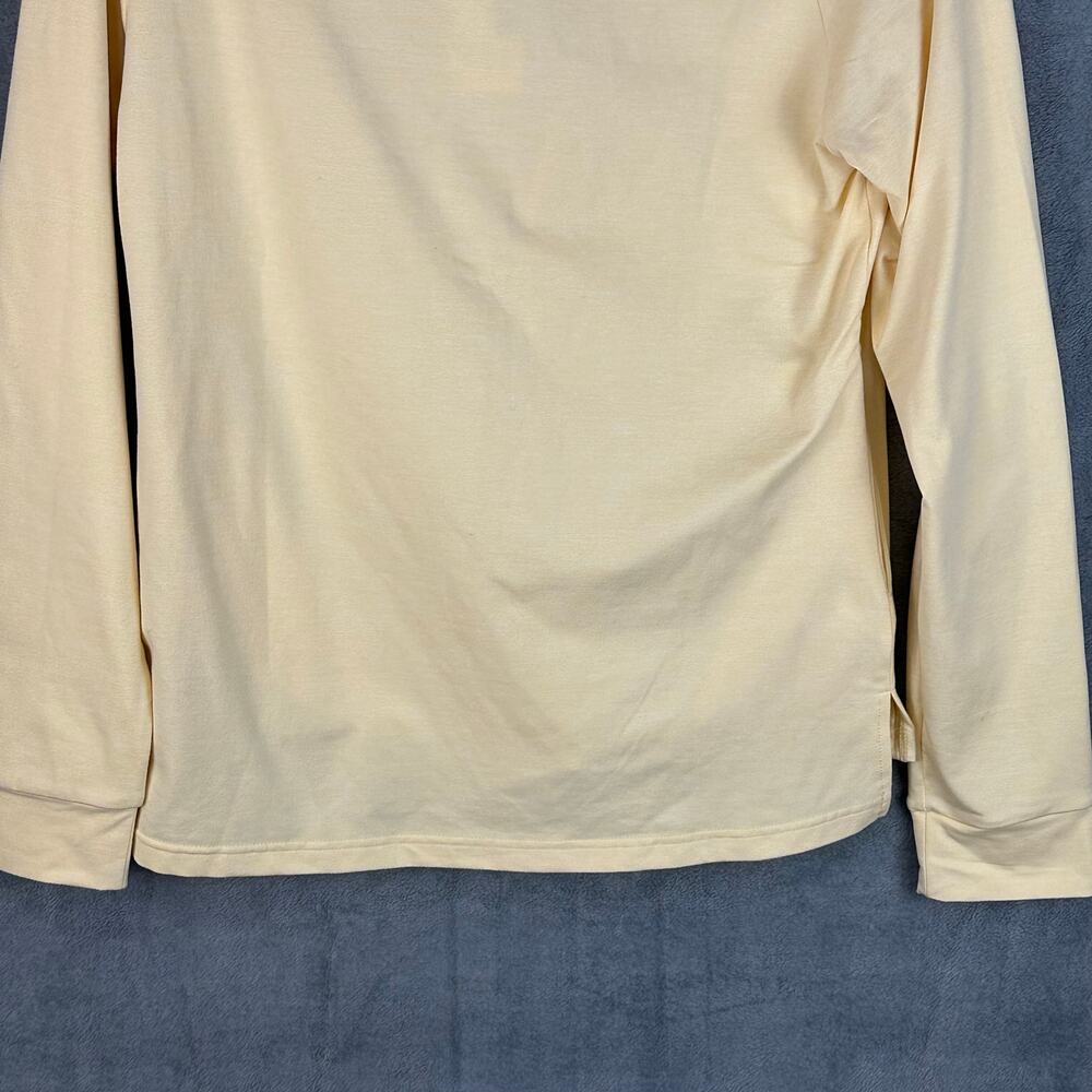 Marine Layer Weekend Sport Top Mens Extra Small Yellow Long Sleeve 1/4 Zip NEW - Picture 7 of 13